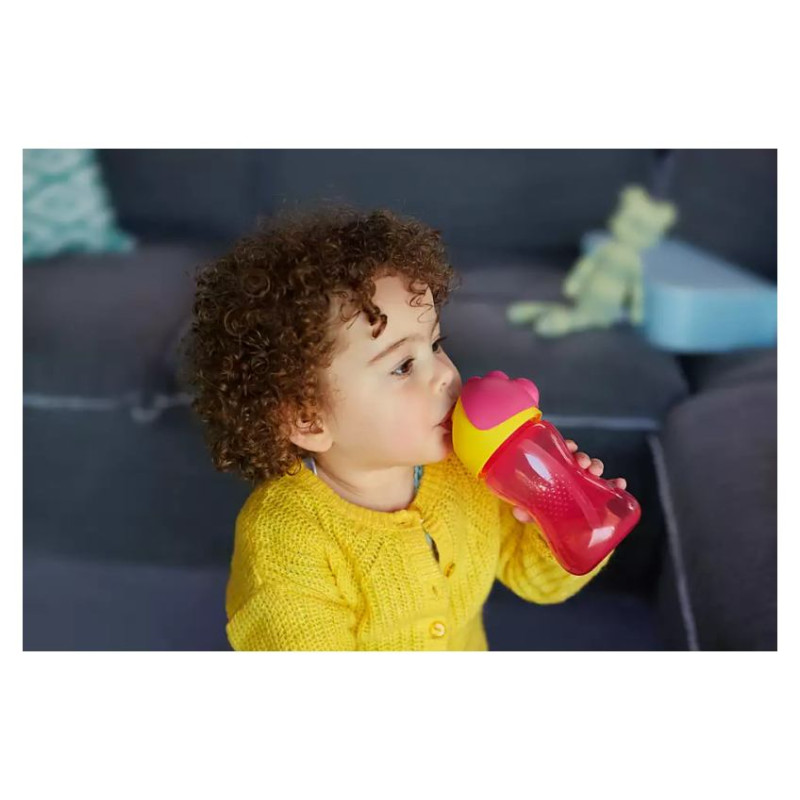 Philips Avent Krūzīte ar elastīgu salmiņu, 300 ml, 12M+, rozā - SCF798/02