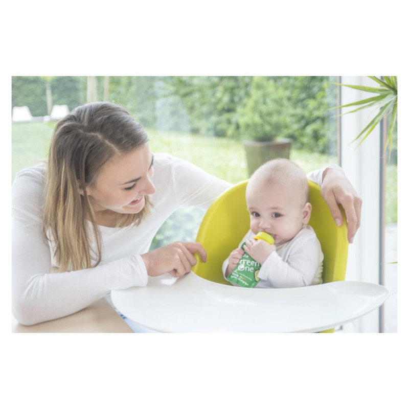 Kidsme Food Pouch adapteris mazuļa ēdinā&scaron;anai no biezenī&scaron;u stāvpakām 2 gab,Sky&Lime - 160490 LIS