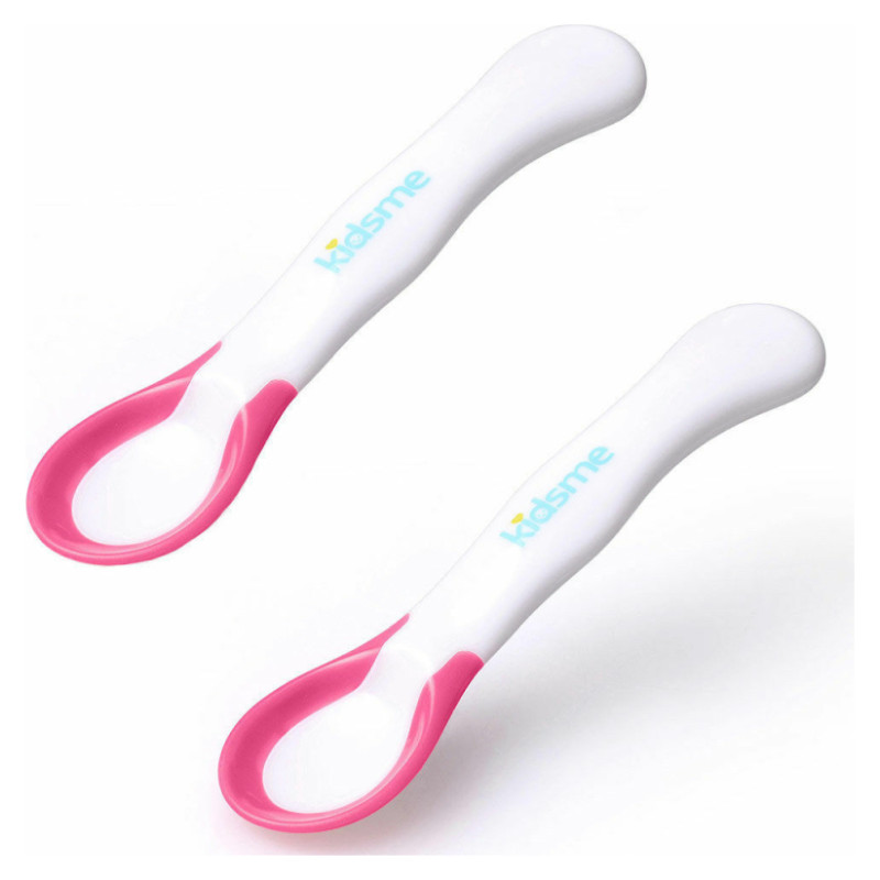 Kidsme karotīte ar ēdiena temperatūras noteik&scaron;anas indikatoru (2 gab.), Lavender, no 6 mēn. - 9857LA