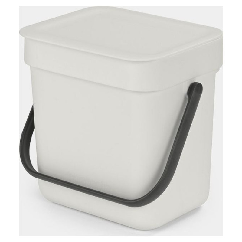 Brabantia aktritumu tvertne Sort & Go, 3L, Light Grey - 213229