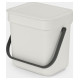 Brabantia aktritumu tvertne Sort & Go, 3L, Light Grey - 213229