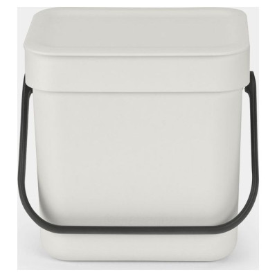 Brabantia aktritumu tvertne Sort & Go, 3L, Light Grey - 213229