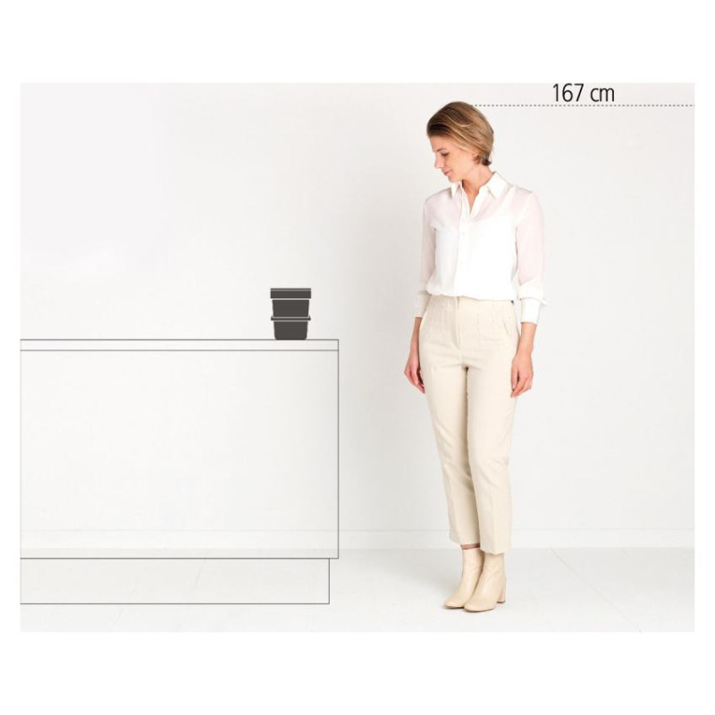 Brabantia aktritumu tvertne Sort & Go, 3L, Light Grey - 213229