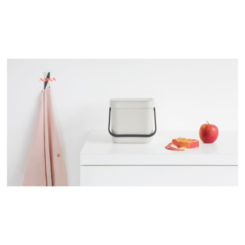 Brabantia aktritumu tvertne Sort & Go, 3L, Light Grey - 213229