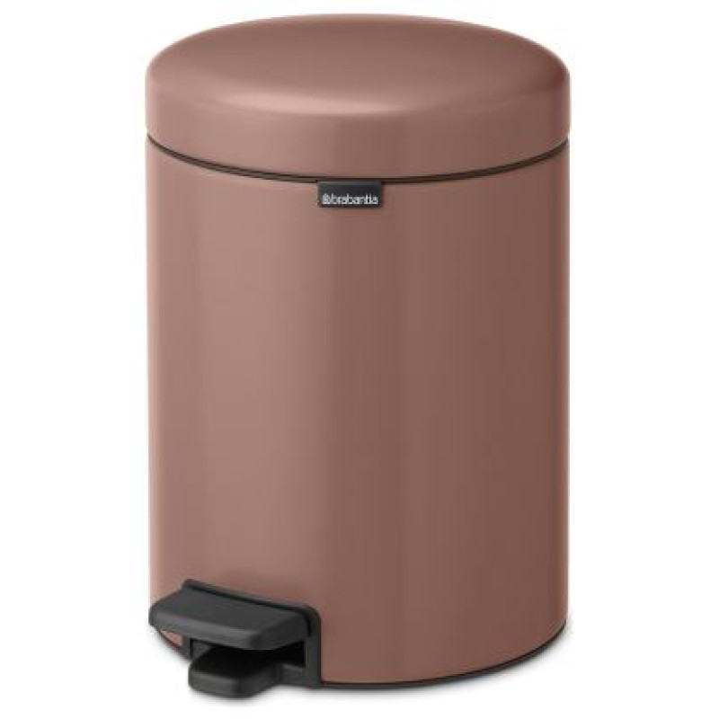 Brabantia atkritumu tvertne ar pedāli NewIcon, 5L, Satin Taupe - 233982