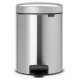 Brabantia atkritumu tvertne ar pedāli NewIcon, 5L, Matt Steel Fingerprint Proof - 112102