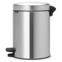Brabantia atkritumu tvertne ar pedāli NewIcon, 5L, Matt Steel Fingerprint Proof - 112102