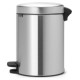 Brabantia atkritumu tvertne ar pedāli NewIcon, 5L, Matt Steel Fingerprint Proof - 112102