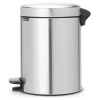 Brabantia atkritumu tvertne ar pedāli NewIcon, 5L, Matt Steel Fingerprint Proof - 112102