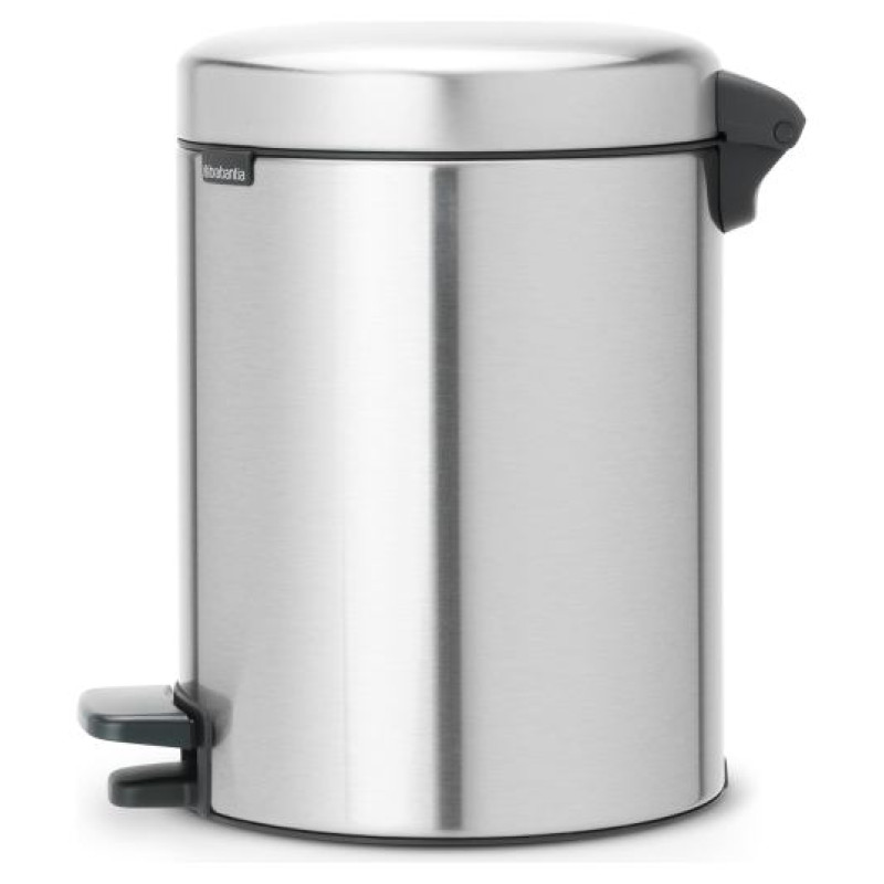 Brabantia atkritumu tvertne ar pedāli NewIcon, 5L, Matt Steel Fingerprint Proof - 112102