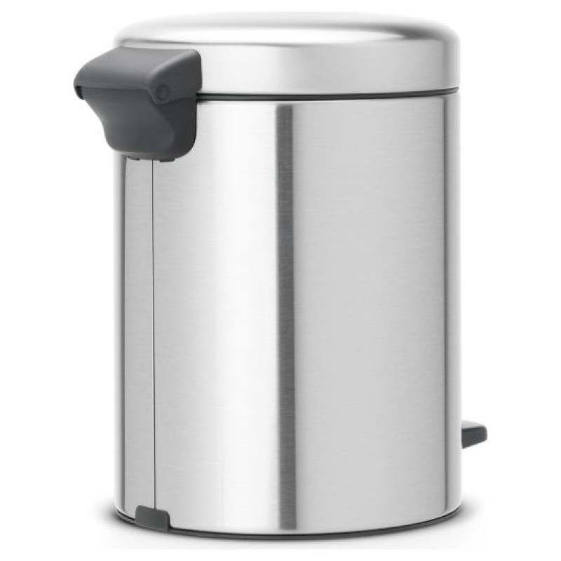 Brabantia atkritumu tvertne ar pedāli NewIcon, 5L, Matt Steel Fingerprint Proof - 112102
