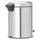 Brabantia atkritumu tvertne ar pedāli NewIcon, 5L, Matt Steel Fingerprint Proof - 112102