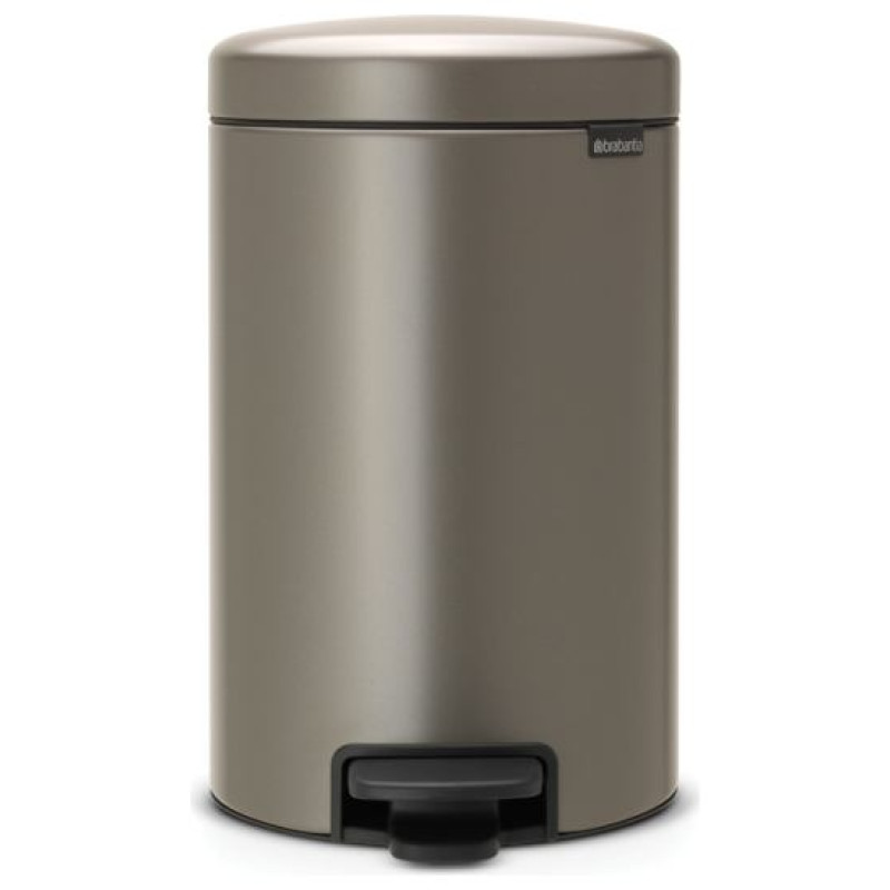 Brabantia atkritumu tvertne ar pedāli NewIcon, 12 l, Platinum - 113628