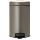 Brabantia atkritumu tvertne ar pedāli NewIcon, 12 l, Platinum - 113628