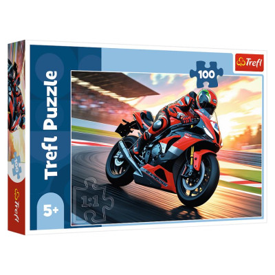 Trefl Puzle Ātrais motocikls, 100 gab.