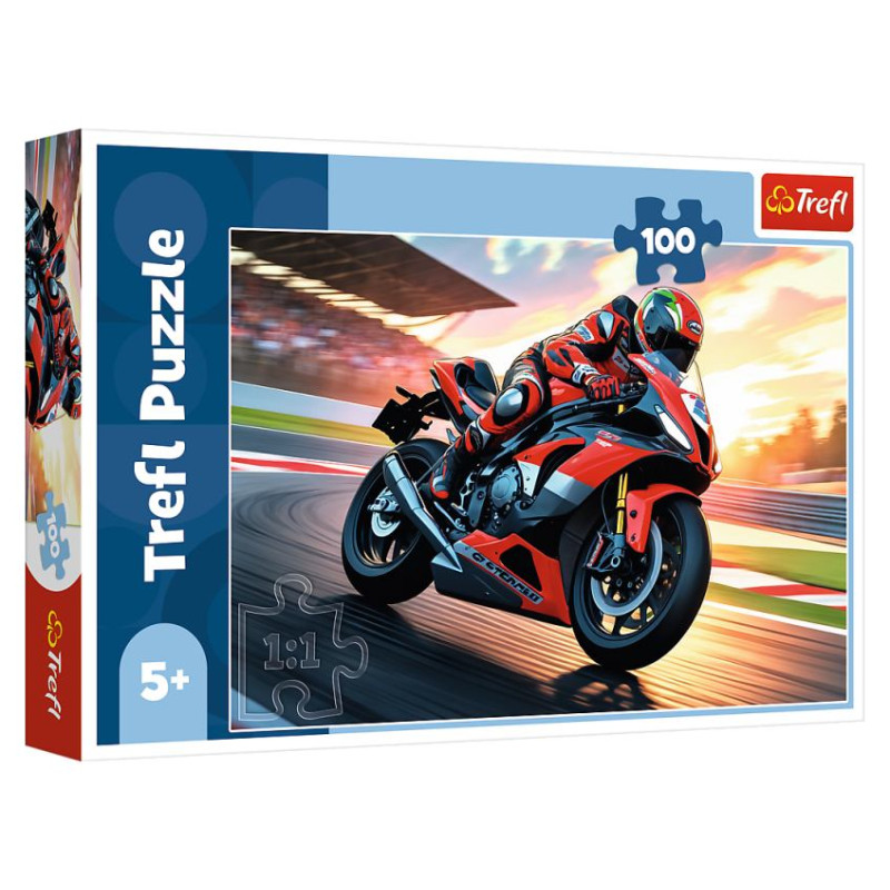 Trefl Puzle Ātrais motocikls, 100 gab.