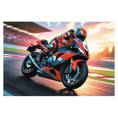 Trefl Puzle Ātrais motocikls, 100 gab.