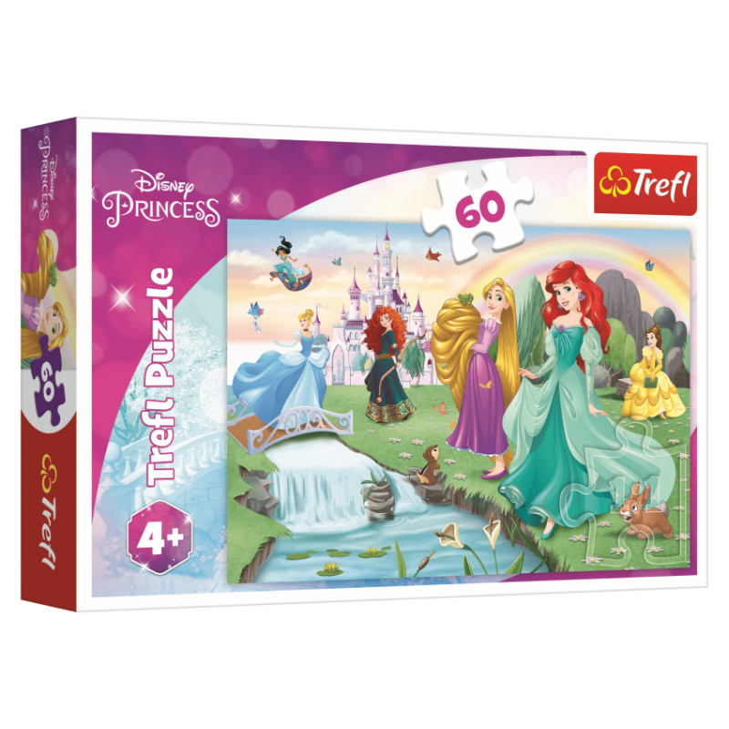 Trefl DISNEY PRINCESS Puzle Princeses, 60 gab.