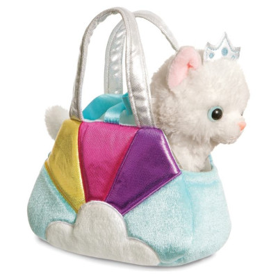 Fancy Pals AURORA Fancy Pals Plī&scaron;a kaķu princese zilā somā, 20 cm