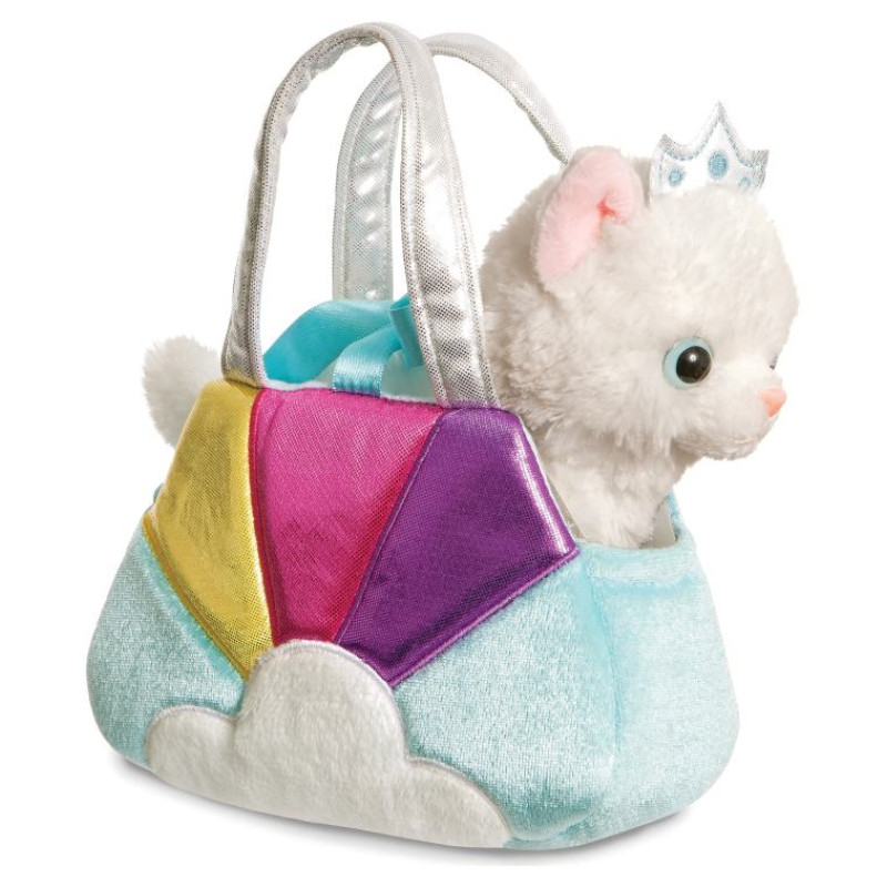 Fancy Pals AURORA Fancy Pals Plī&scaron;a kaķu princese zilā somā, 20 cm
