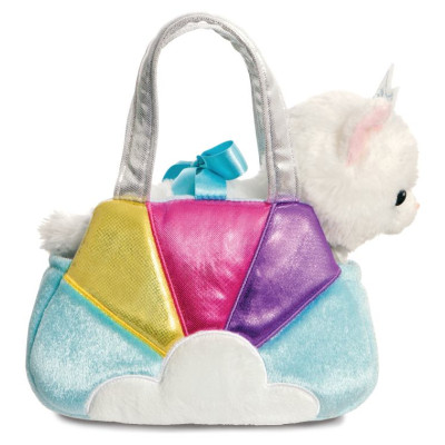 Fancy Pals AURORA Fancy Pals Plī&scaron;a kaķu princese zilā somā, 20 cm