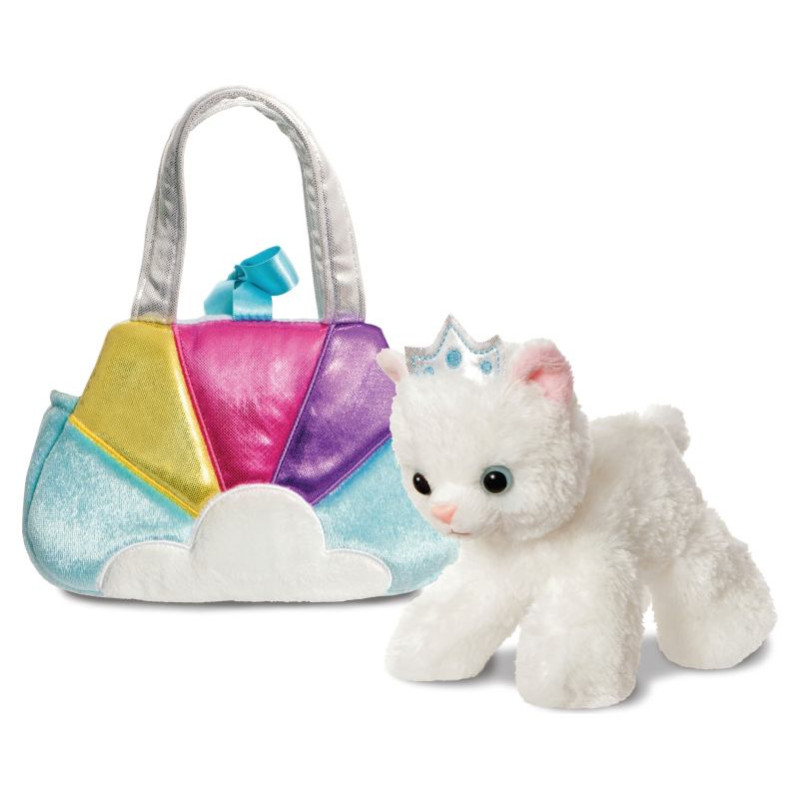 Fancy Pals AURORA Fancy Pals Plī&scaron;a kaķu princese zilā somā, 20 cm