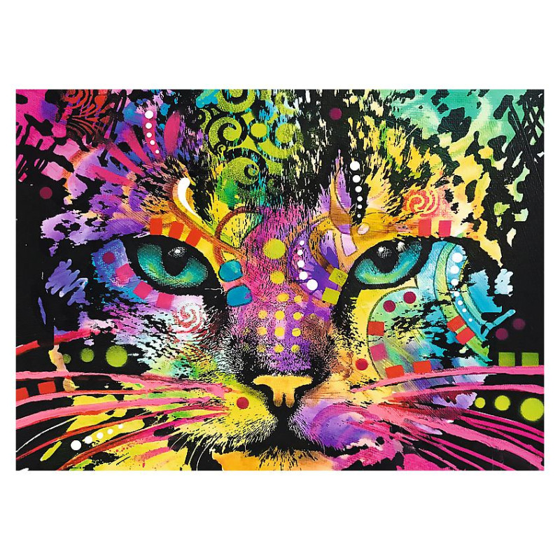 Trefl Koka puzle - Krāsains kaķis, 1000gb