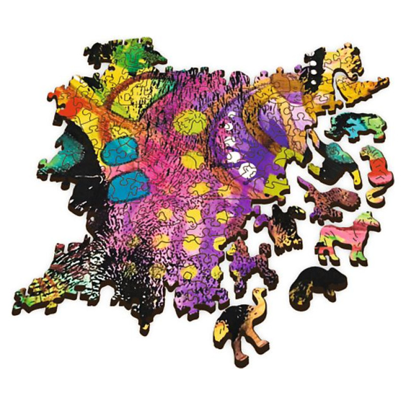 Trefl Koka puzle - Krāsains kaķis, 1000gb