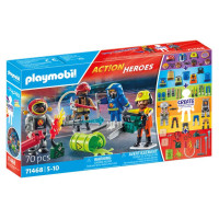 Playmobil ACTION HEROES My Figures: Ugunsdzēsēju glābšanas misija 71468