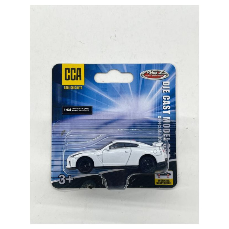 MSZ Die-cast Nissan GTR auto modelis mērogā 1:64