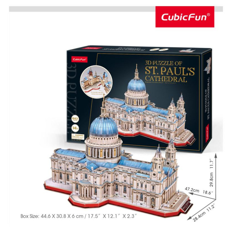 Cubic Fun CUBICFUN 3D Puzle - Svētā Pāvila katedrāle