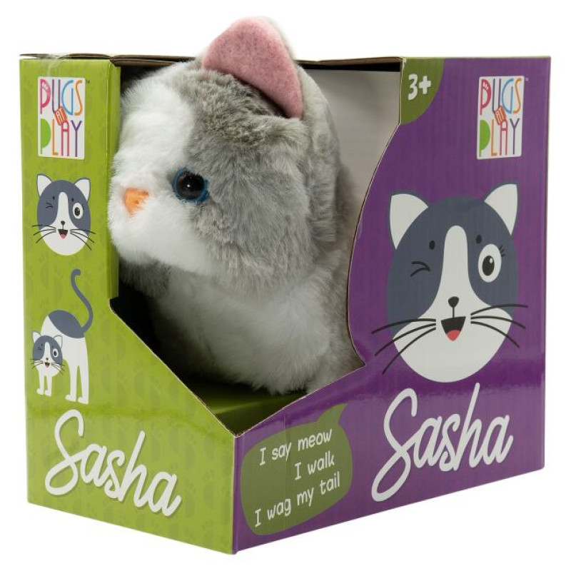 Pugs At Play Staigājo&scaron;s kaķis "Sasha"