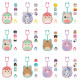 Squishmallows CLIP-A-LONGS 3 figūriņas necaurspīdīgā iepakojumā, 2,5 cm