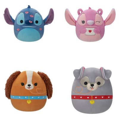 Squishmallows DISNEY Plī&scaron;a rotaļlieta, Valentīndienas sērija, 20 cm