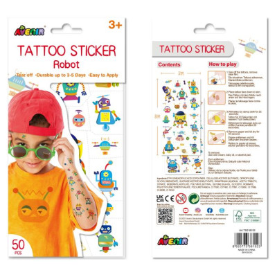 Avenir Tetovējumu uzlīmes: Robots