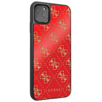 Guess GUHCN654GGPRE iPhone 11 Pro Max red/red hard case 4G Double Layer Glitter