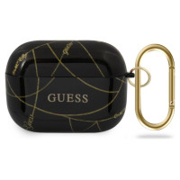 Guess GUACAPTPUCHBK AirPods Pro cover black/black Gold Chain Collection