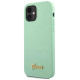 Guess GUHCP12SLSLMGGN iPhone 12 mini 5.4" green/green hardcase Metal Logo Script