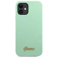 Guess GUHCP12SLSLMGGN iPhone 12 mini 5.4" green/green hardcase Metal Logo Script
