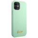 Guess GUHCP12SLSLMGGN iPhone 12 mini 5.4" green/green hardcase Metal Logo Script