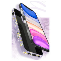 Kingxbar Blossom case decorated with original Swarovski crystals iPhone 12 mini multicolour (Gardenia)