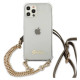 Guess GUHCP12MKC4GSGO iPhone 12/12 Pro 6.1" Transparent hard case 4G Gold Chain