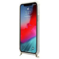Guess GUHCP12MKC4GSGO iPhone 12/12 Pro 6.1" Transparent hard case 4G Gold Chain