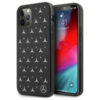Mercedes MEHCP12MESPBK iPhone 12/12 Pro 6,1" czarny/black hardcase Silver Stars Pattern