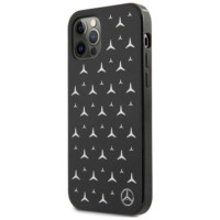 Mercedes MEHCP12MESPBK iPhone 12/12 Pro 6,1" czarny/black hardcase Silver Stars Pattern