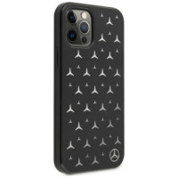 Mercedes MEHCP12MESPBK iPhone 12/12 Pro 6,1" czarny/black hardcase Silver Stars Pattern
