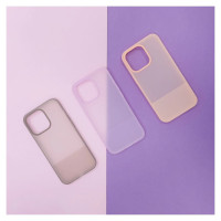 Kingxbar Plain Series case cover for iPhone 13 Pro Max silicone cover pink