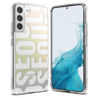 Ringke Fusion Design Armored Case Cover with Gel Frame for Samsung Galaxy S22 + (S22 Plus) transparent (Seoul) (F593R89)