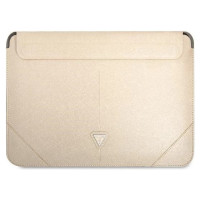 Guess Saffiano Triangle Logo case for a 14" laptop - beige