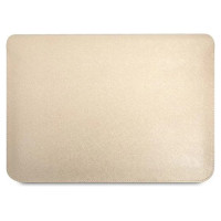 Guess Saffiano Triangle Logo case for a 14" laptop - beige